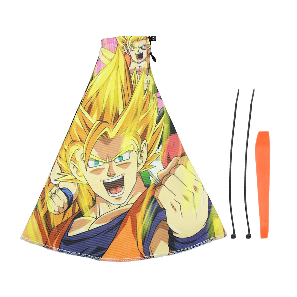 Brand New Universal Dragon Ball Z Style Black Stitch Fabric Gear Manual Shifter Shift Knob Boot
