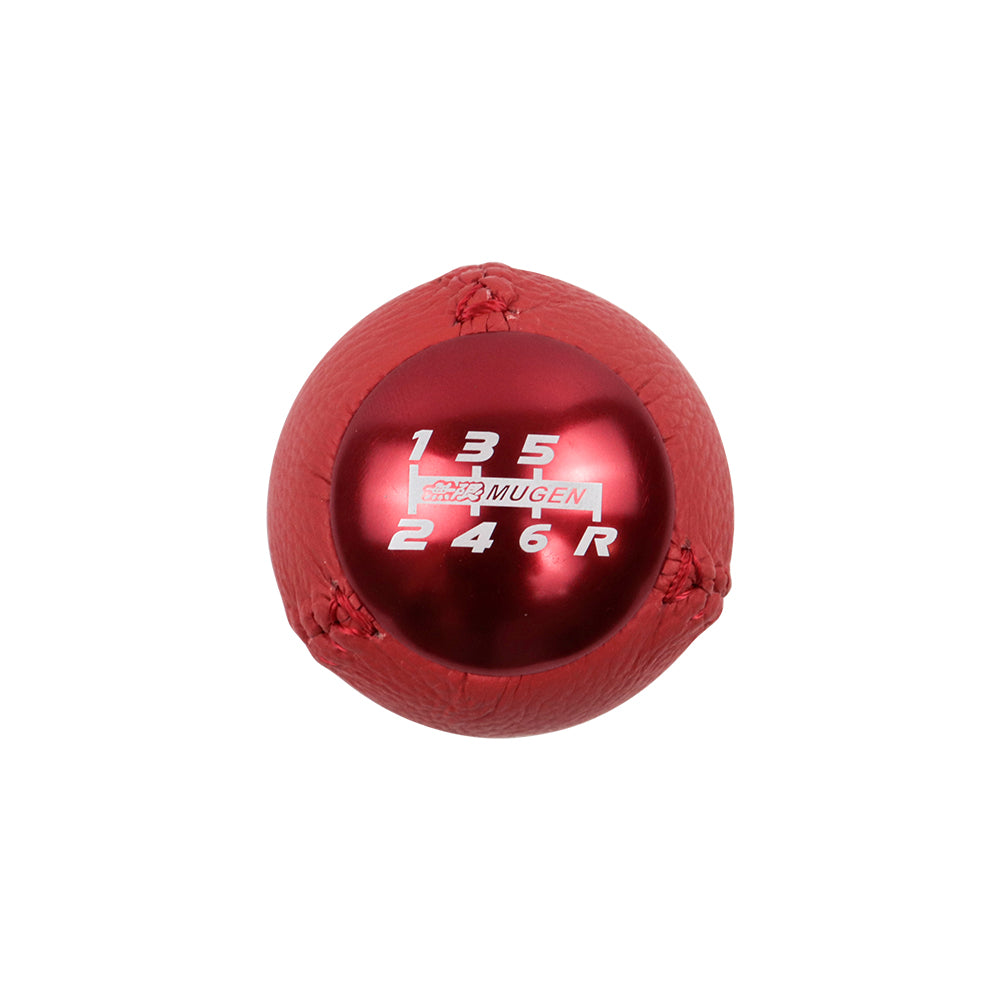 BRAND NEW JDM Mugen Leather 6 Speed Shift Knob RED HONDA CRZ Type R Civic FA5 FG2 SI
