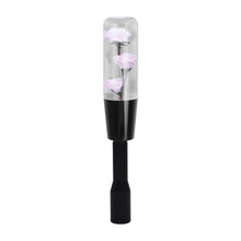 Load image into Gallery viewer, Brand New JDM 15CM Pink Real Flowers Manuel Gear Stick Shift Knob M8 M10 M12 &amp; Black Shifter Extender Extension