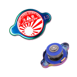 Brand New JDM 1.3bar 15mm JDM Raising Sun Racing Neo Chrome Radiator Cap S Type Universal