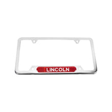 Load image into Gallery viewer, Brand New Universal 1PCS LINCOLN Chrome Metal License Plate Frame