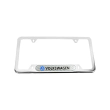 Load image into Gallery viewer, Brand New Universal 1PCS VOLKSWAGEN Chrome Metal License Plate Frame