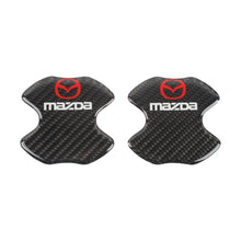Load image into Gallery viewer, BRAND NEW UNIVERSAL 2PCS MAZDA REAL CARBON FIBER ANTI-SCRATCH DOOR HANDLE PROTECTOR