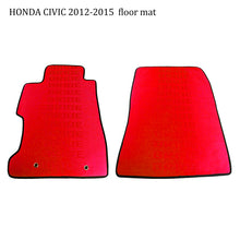 Load image into Gallery viewer, BRAND NEW 2012-2015 Honda Civic Bride Fabric Red Custom Fit Floor Mats Interior Carpets LHD