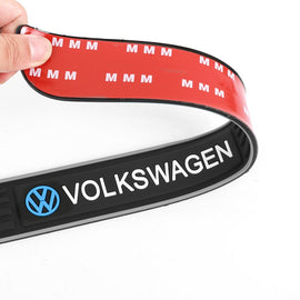 Brand New 4PCS Universal Volkswagen Silver Rubber Car Door Scuff Sill Cover Panel Step Protector