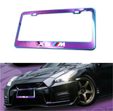 Brand New 1PCS UNIVERSAL BMW X5 M COMPETITION Neo Chrome Stainless Steel License Plate Frame