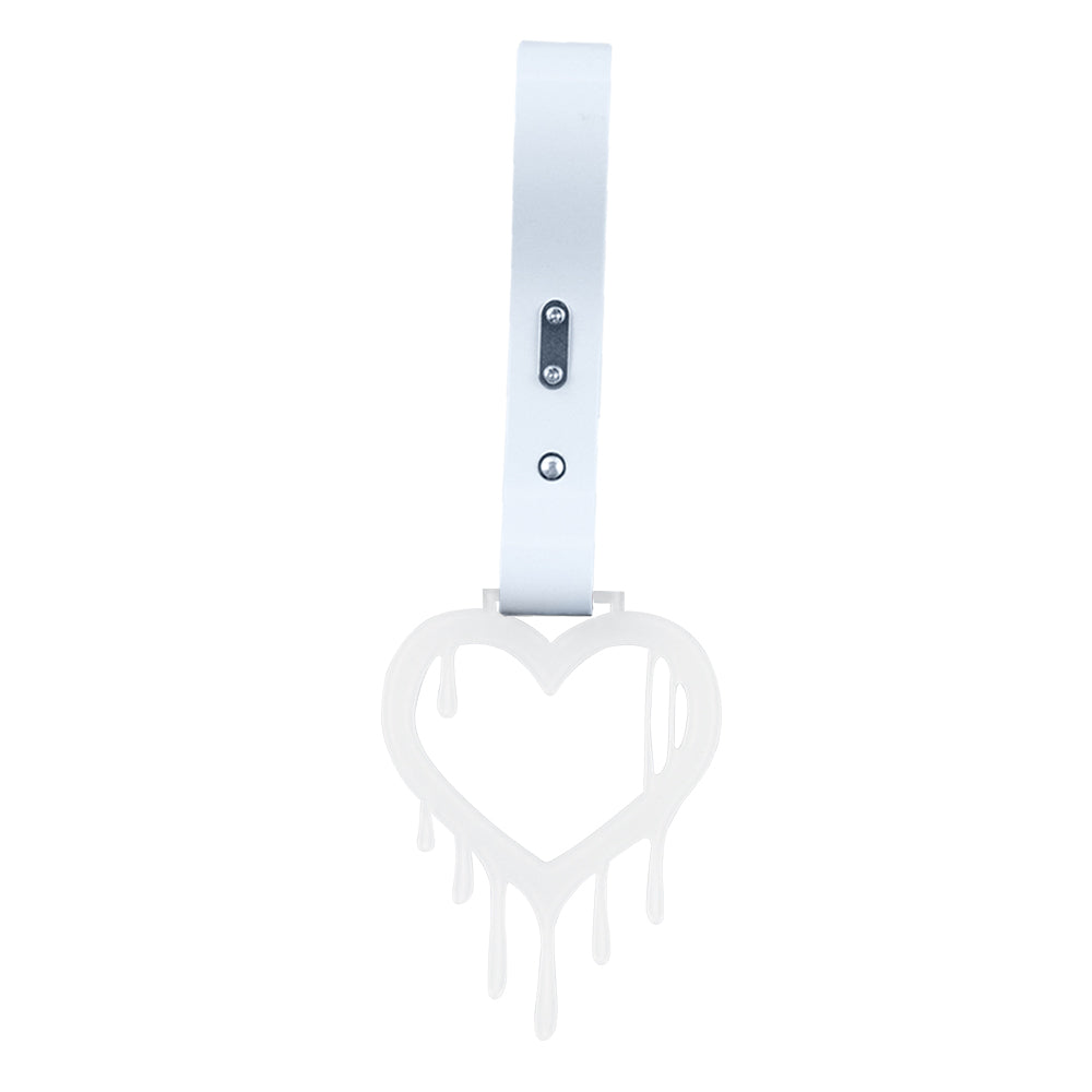 Brand New Drip Heart White JDM TSURIKAWA Ring Subway Train Bus Handle White Strap Charm Drift