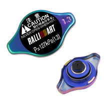 Load image into Gallery viewer, Brand New JDM 1.3bar 9mm Ralliart Racing Neo Chrome Racing Cap High Pressure Radiator Cap For Mitsubishi