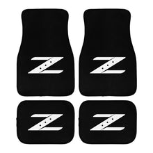 Load image into Gallery viewer, Brand New Universal 4PCS NISSAN Z Racing Black Fabric Car Floor Mats Interior Carpets Floormat