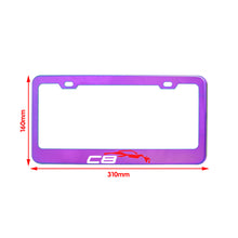 Load image into Gallery viewer, Brand New 1PCS UNIVERSAL C8 CORVETTE Neo Chrome Stainless Steel License Plate Frame