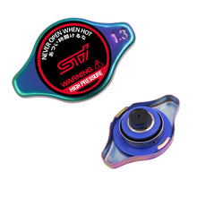 Load image into Gallery viewer, Brand New JDM 1.3bar 9mm Subaru STI Neo Chrome Racing Cap High Pressure Radiator Cap