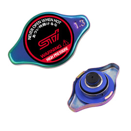 Brand New JDM 1.3bar 9mm Subaru STI Neo Chrome Racing Cap High Pressure Radiator Cap