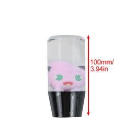 Brand New 1PCS Universal 10CM JDM Clear Pokemon JigglyPuff Manual Car Black Base Racing Stick Shift Knob M8 M10 M12