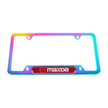 Load image into Gallery viewer, Brand New Universal 2PCS Mazda Neo Chrome Metal License Plate Frame