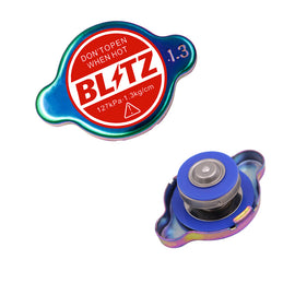 Brand New JDM 1.3bar 15mm Blitz Racing Neo Chrome Radiator Cap S Type Universal
