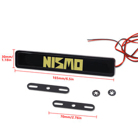 BRAND NEW 1PCS NISMO LED LIGHT CAR FRONT GRILLE BADGE ILLUMINATED DECAL STICKER