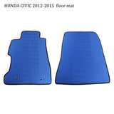BRAND NEW 2012-2015 Honda Civic Bride Fabric Blue Custom Fit Floor Mats Interior Carpets LHD