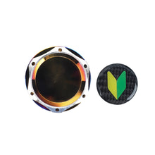 Load image into Gallery viewer, Brand New Jdm Beginner Leaf Burnt Blue Engine Oil Cap With Real Carbon Fiber JDM Sticker Emblem For Honda / Acura