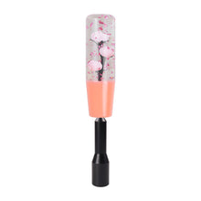 Load image into Gallery viewer, Brand New JDM Glitter Pink Rose Flowers Manuel Gear Stick Shift Knob M8 M10 M12 &amp; Black Shifter Extender Extension