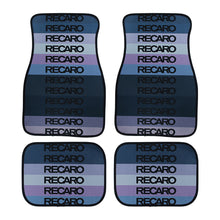 Load image into Gallery viewer, Brand New Universal 4PCS V9 RECARO RAINBOW STYLE Racing Fabric Car Floor Mats Interior Carpets