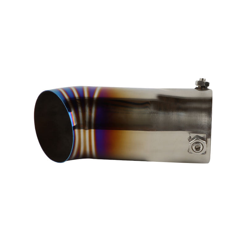 Brand New Burnt Blue Stainless Steel Car Exhaust Muffler Tip Straight Pipe 3'' Inlet