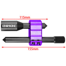 Load image into Gallery viewer, Brand New BRIDE H Type Car Shifter Knob Extension Adjustable Gear Black / Purple M18x1.50