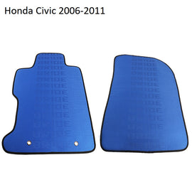 BRAND NEW 2006-2011 Honda Civic Bride Fabric Blue Custom Fit Floor Mats Interior Carpets LHD