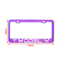 Load image into Gallery viewer, Brand New 1PCS UNIVERSAL TESLA MODEL Y Neo Chrome Stainless Steel License Plate Frame