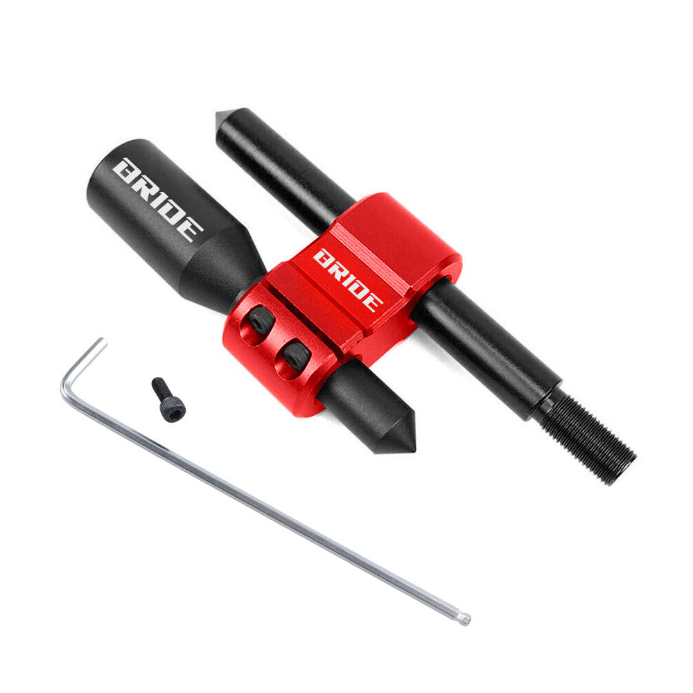 Brand New BRIDE H Type Car Shifter Knob Extension Adjustable Gear Black / Red M12x1.25