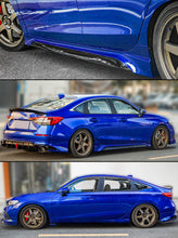 Load image into Gallery viewer, Brand New 2022-2024 Honda Civic Yofer Painted Aegean Blue Black 2 Tone Side Skirt Extension