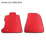 BRAND NEW 2006-2011 Honda Civic Bride Fabric Red Custom Fit Floor Mats Interior Carpets LHD