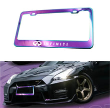 Load image into Gallery viewer, Brand New 1PCS UNIVERSAL INFINITI Neo Chrome Stainless Steel License Plate Frame