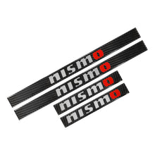 Load image into Gallery viewer, Brand New 4PCS Universal Nismo Real Carbon Fiber Black Car Door Scuff Sill Cover Panel Step Protector