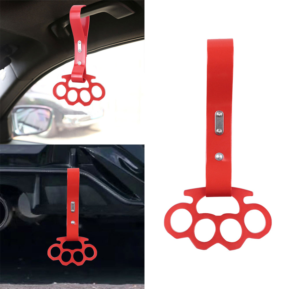 BRAND NEW KNUCKLES JDM TSURIKAWA Ring Subway Train Bus Red Strap Charm Drift