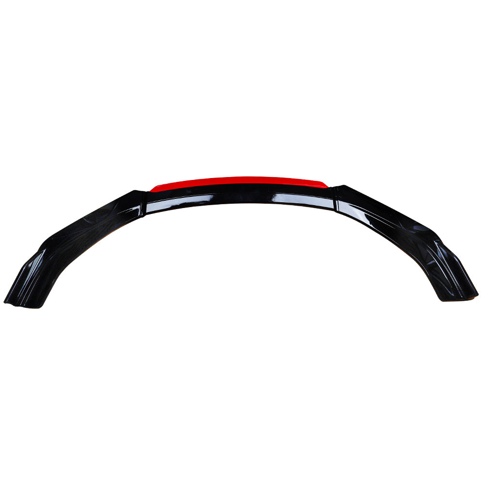 BRAND NEW 4PCS Universal Front Bumper Lip Spoiler Splitter Protector Glossy Black/Red