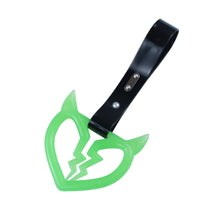 Load image into Gallery viewer, Brand New Devil Demon Broken Heart Green Glow In The Dark JDM TSURIKAWA Ring Subway Train Bus Handle Strap Charm Drift