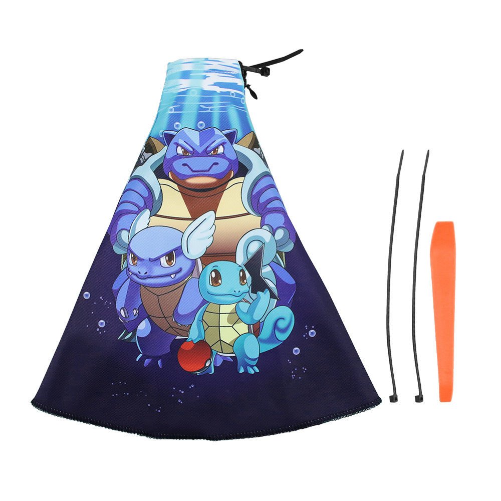 Brand New Universal Water Pokémon Style Black Stitch Fabric Gear Manual Shifter Shift Knob Boot