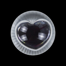 Load image into Gallery viewer, Brand New Universal Round Ball Heart Black Crystal Clear Manual Gear Shift Knob Shifter M8 M10 M12