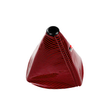 Load image into Gallery viewer, Brand New Universal GR SPORT Carbon Fiber Red Leather PVC Style Black Stitch Leather Gear Manual Shifter Shift Knob Boot