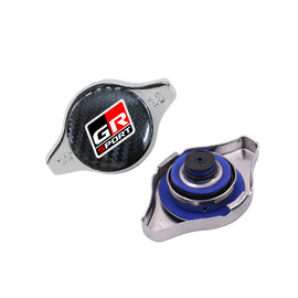 Brand New JDM 1.3bar 9mm GR SPORT Chrome Racing Cap High Pressure Radiator Cap For Universal