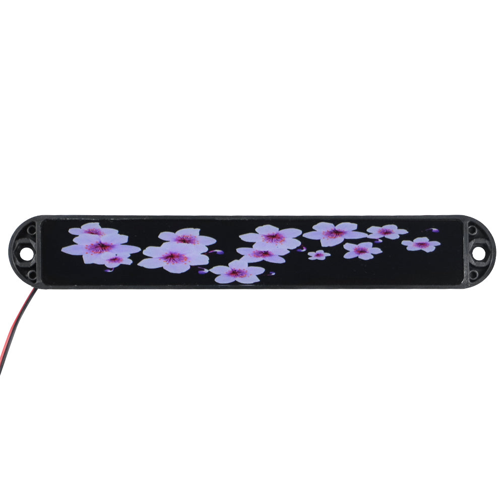 BRAND NEW 1PCS SAKURA FLOWER LED LIGHT CAR FRONT GRILLE BADGE ILLUMINATED DECAL STICKER