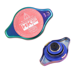 Brand New JDM 1.3bar 9mm HKS Neo Chrome Racing Cap High Pressure Radiator Cap For Universal
