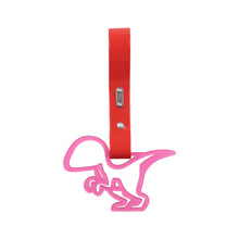 Load image into Gallery viewer, Brand New Dinosaur Pink JDM TSURIKAWA Ring Subway Train Bus Handle Red Strap Charm Drift