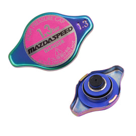Brand New JDM 1.3bar 9mm MAZDASPEED Neo Chrome Racing Cap High Pressure Radiator Cap For Universal