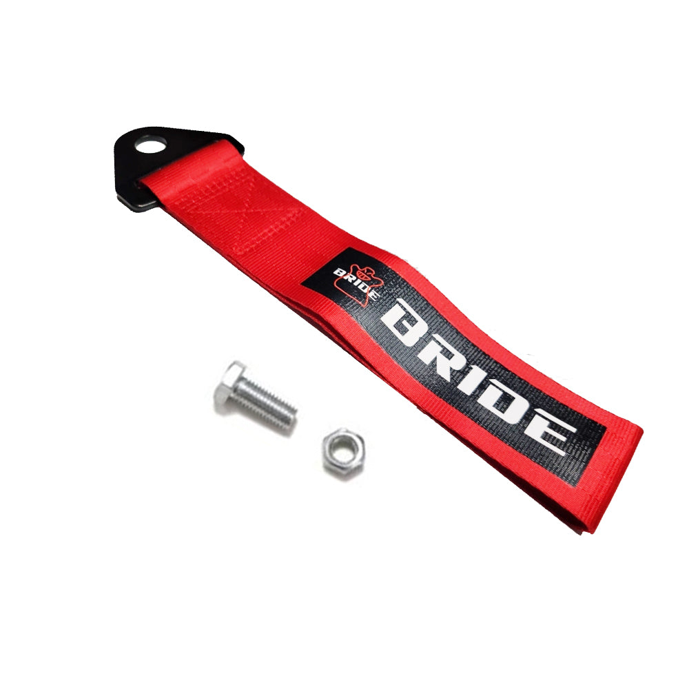 Brand New Bride Racing High Strength Red Tow Towing Strap Hook For Front / REAR BUMPER JDM