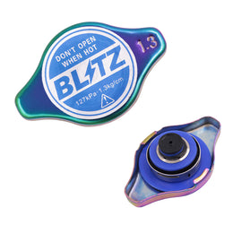 Brand New JDM 1.3bar 9mm Blitz Racing Neo Chrome Racing Cap High Pressure Radiator Cap For Universal
