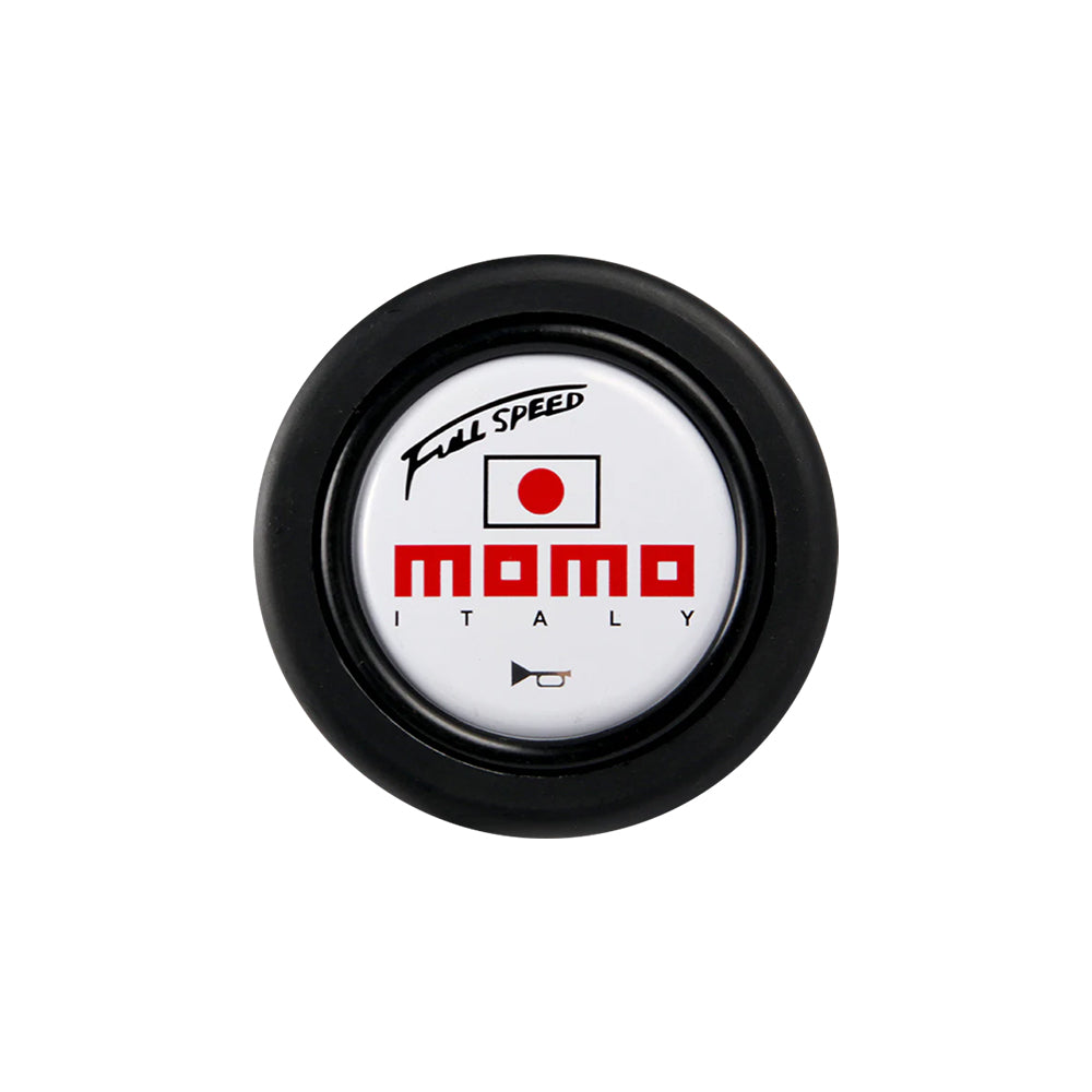 Brand New Universal Momo Car Horn Button Black Steering Wheel Center Cap W/Packaging