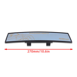 Brand New Hatsune Miku Racing Miku 270mm Wide Curve Car Truck Van Clip On Rear View Mirror Universal Blue Lense - JK Racing Inc
