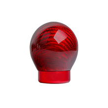 Load image into Gallery viewer, Brand New Universal Real Carbon Fiber Red Round Ball Manual Car Racing Gear Shift Knob Shifter M12 M10 M8