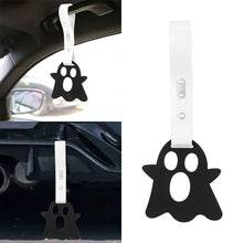 Load image into Gallery viewer, Brand New Ghost Shaped Black JDM TSURIKAWA Ring Subway Train Bus Handle White Strap Charm Drift